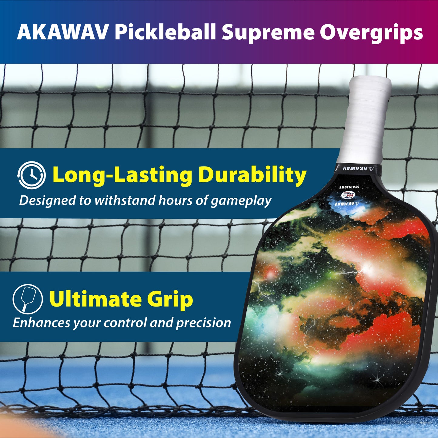 AKAWAV Pickleball Paddle Grip Tape