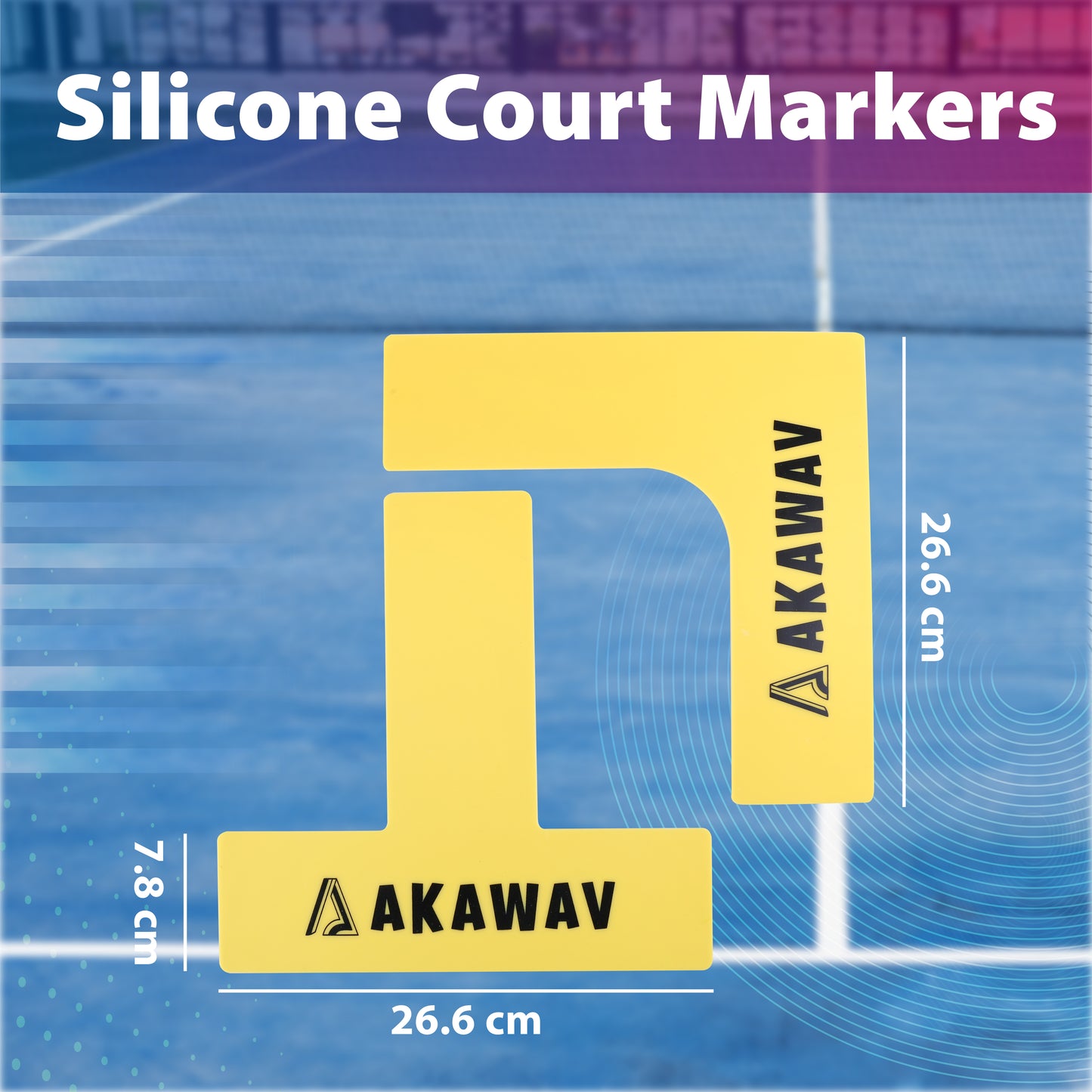 AKAWAV Pickleball Court Markers