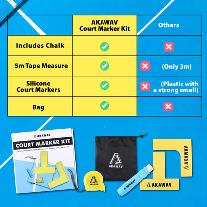 AKAWAV Pickleball Court Markers