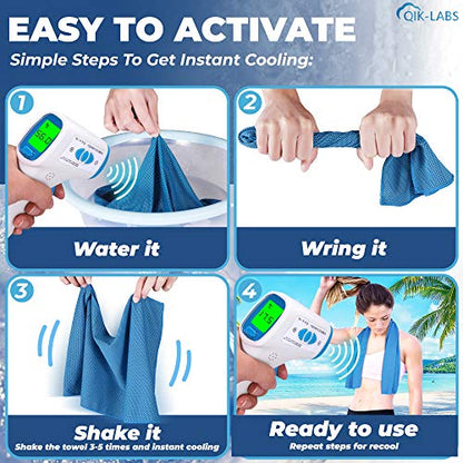 4pc Cooling Towel - Cooling Towels for Neck 4 pack