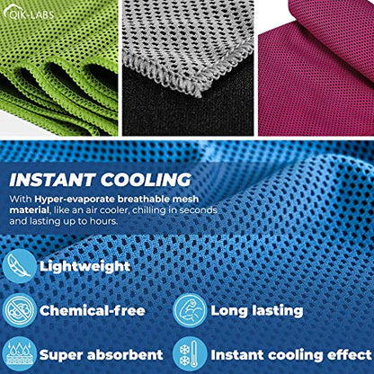 4pc Cooling Towel - Cooling Towels for Neck 4 pack